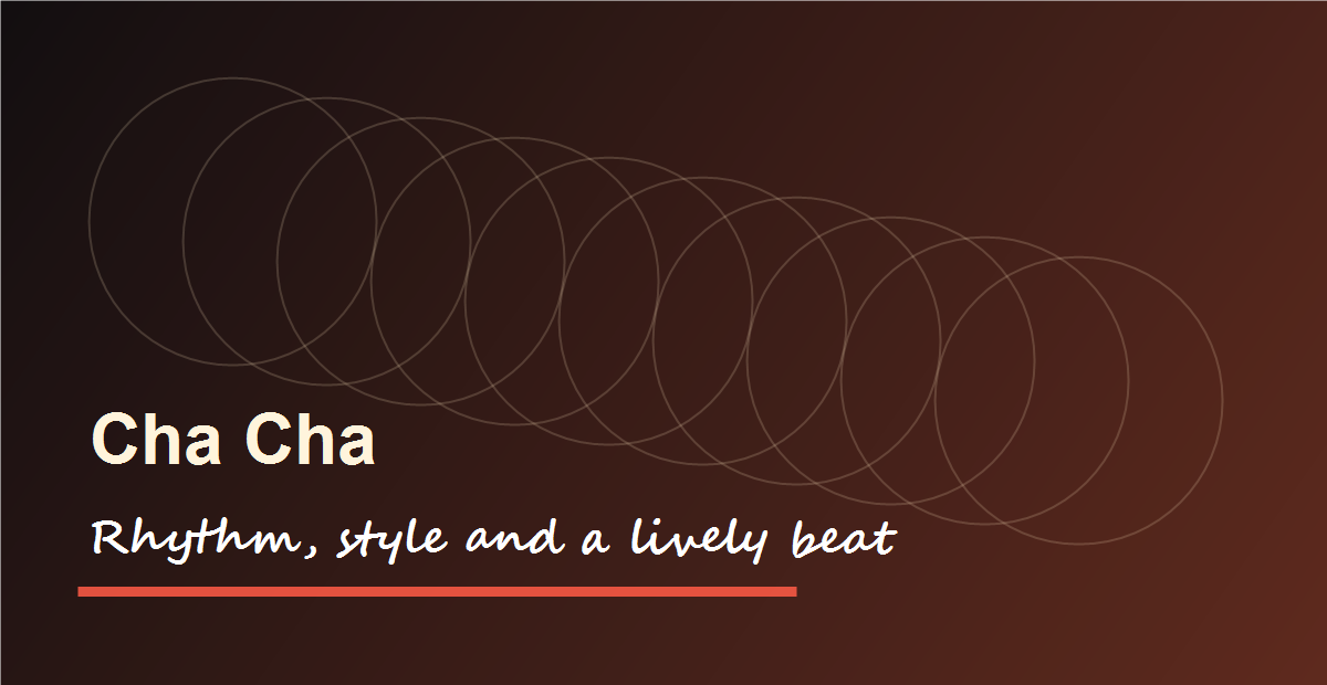Cha Cha workshop dance floor